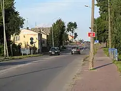 DK61 na obszarze Łomży, ul. Wojska Polskiego