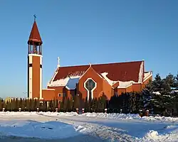 Kościół od strony ul. Maryli Wereszczakówny