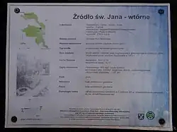 Tabliczka informacyjna przy źródle wtórnym