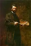 Autoportret, 1895, olej na płótnie, 160 x 110,5 cm, Muzeum Narodowe w Warszawie