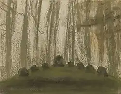 Mądre kamienie w lesie