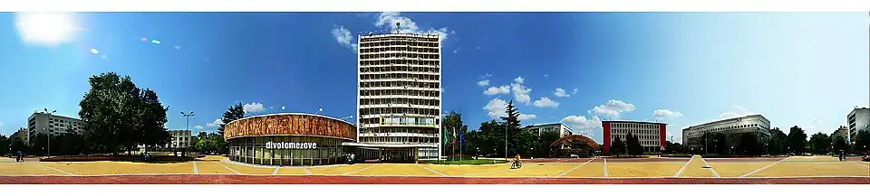 Panorama centrum Dimitrowgradu