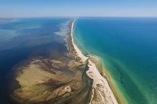 Kosa w zachodniej części wyspy Dżaryłgacz (2021)