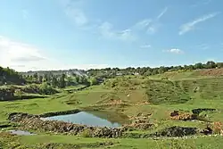 Widok na uroczysko Prowal i rzekę Prowal