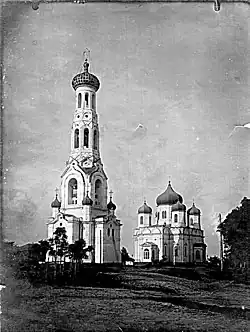 Dzwonnica i sobór przed rozbiórką