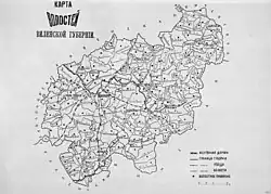 Plan guberni wileńskiej