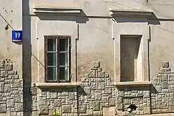 Okna na skrzydle XVIII w.