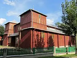 Drewniany kościół z 1933 r.