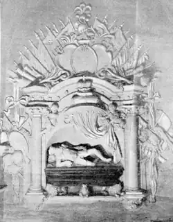 Nagrobek Konstantego Ostrogskiego w Ławrze Peczerskiej w Kijowie