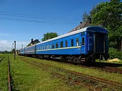 Pociąg Sambor-Niżankowice w Niżankowicach