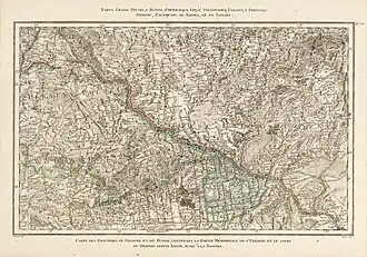 Nowa Serbia na mapie Ricci Zannoni, 1767-1772