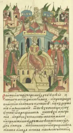 Olgierd na tronie wielkoksiążęcym