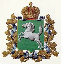 Herb guberni z herbarza A. Benkego z 1880 roku