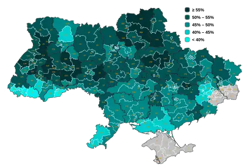 Frekwencja wyborcza w okręgach wyborczych