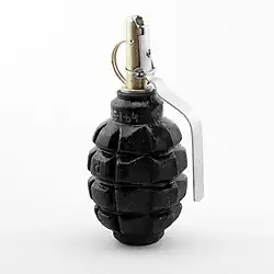 Granat ręczny miotany siłą ludzkich mięśni