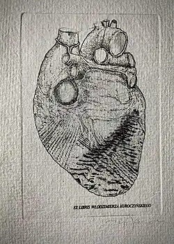 EX LIBRIS Włodzimierza Kuroczyńskiego (autor Norbert Hans)