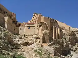 Mar Saba widziane z Doliny Cedronu