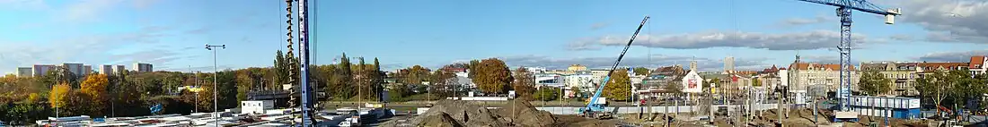 Szczecin Turzyn, panorama osiedla, widok w kierunku północnym