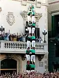 Pierwsza torre de vuit carregada w historii, Castellers de Vilafranca, 1.11.1999
