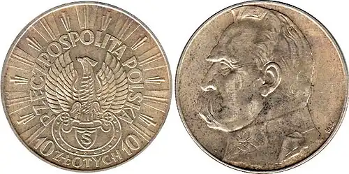 Obiegowe 10 złotych