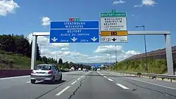 A36 niedaleko Belfort