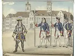 1718 armia holenderska: kpt. piechoty fizylier grenadier