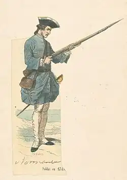 Piechur francuski z 1745