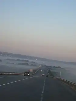 182. kilometr drogi M2