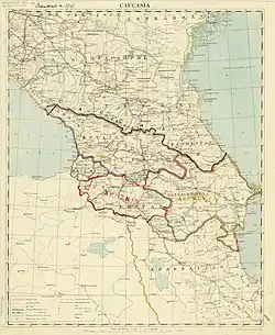Mapa brytyjska z 1918 r.