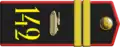Pagon młodszego sierżanta sił pancernych Armii Czerwonej  do munduru wyjściowego i galowego (1943–1955)