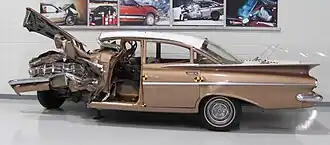Chevrolet Bel-Air (1959) po teście zderzeniowym