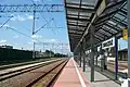 Stacja kolejowa Swarzędz - widok w kierunku Poznania