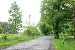 DW 350 w Kościelnej Wsi/Ruszowie