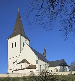 Zabytkowy kościół Podwyższenia Krzyża Świętego we Frysztacie