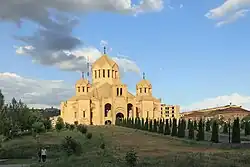 Katedra podczas zachodu słońca