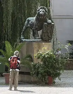 Pomnik przy klasztorze na Strahowie w Pradze