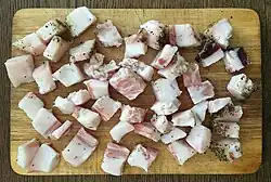 Pokrojone guanciale