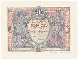 Druk próbny 20-złotówki