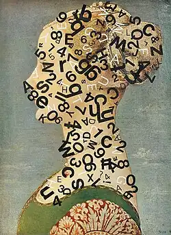 Jiří Kolář, Descriptive portrait (1963), collage