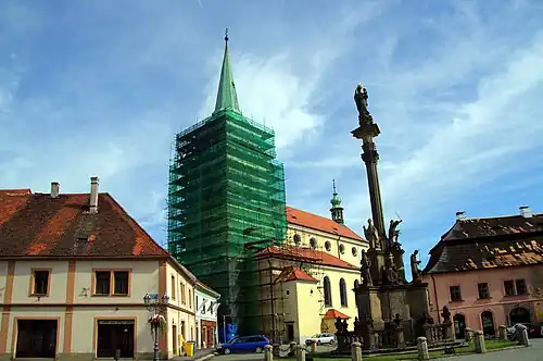 Kościół podczas remontu, 2016