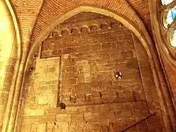 Strona północna wieży południowy w nawie