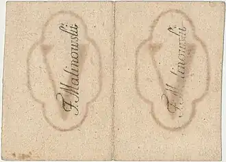 rewers podwójne 5 groszy miedziane 1794