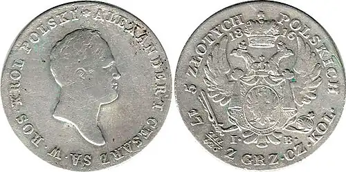 5 złotych polskich 1816