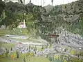 Makieta poświęcona liniom kolejowym w Alpach