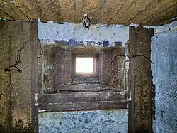Izba bojowa schronu OPPK z zachowanym pancerzem DOT-4