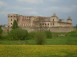 Ruiny zamku Krzyżtopór w Ujeździe, które w XIX w. były własnością Łempickich (odziedziczone po Sołtykach)