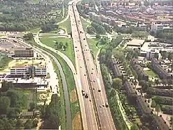 A13 na węźle Delft-Zuid