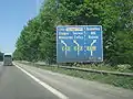 A16 tuż przed węzłem Tournai z A8