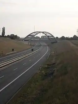 Wiadukt kolejowy nad A39 w okolicy Schandelah (gmina Cremlingen)