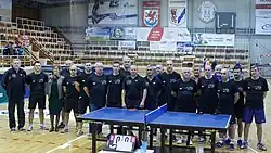 Hala podczas rozgrywek II ligi tenisa stołowego (2018)